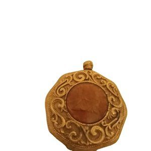 Compact Max Factor Vintage Goldtone Pocketwatch Look a like Used